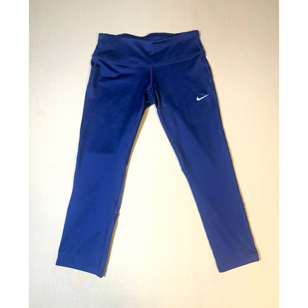 Nike Dri-FIT Women's XS Blue Leggings Mesh Breathable Reflective